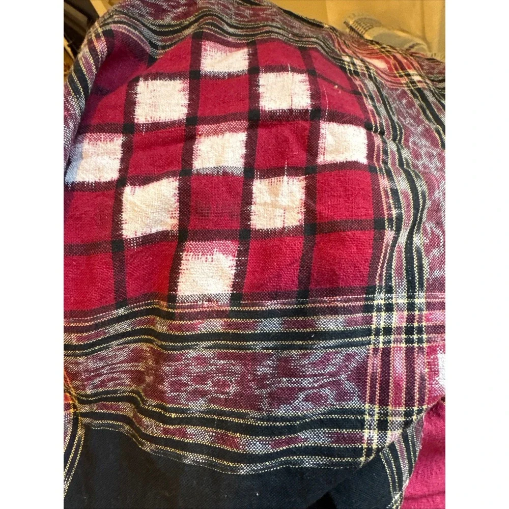 Sambalpuri Ikat Cotton Fabric Red Black Pasapalli Checkerboard Handloom Coverlet